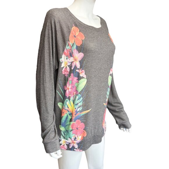 So Long-Sleeve Tops Floral & Tie-Dye & Pink Prints Bundle Womens XL (3-Pack) - Picture 6 of 16